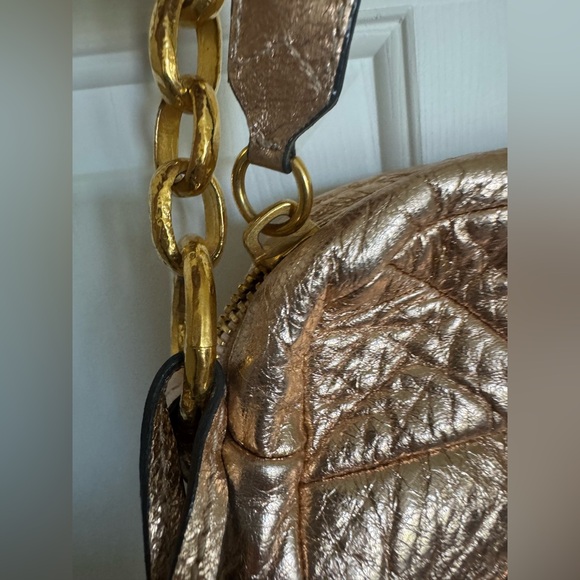Marc Jacobs rose gold metallic quilted handbag - Picture 10 of 14